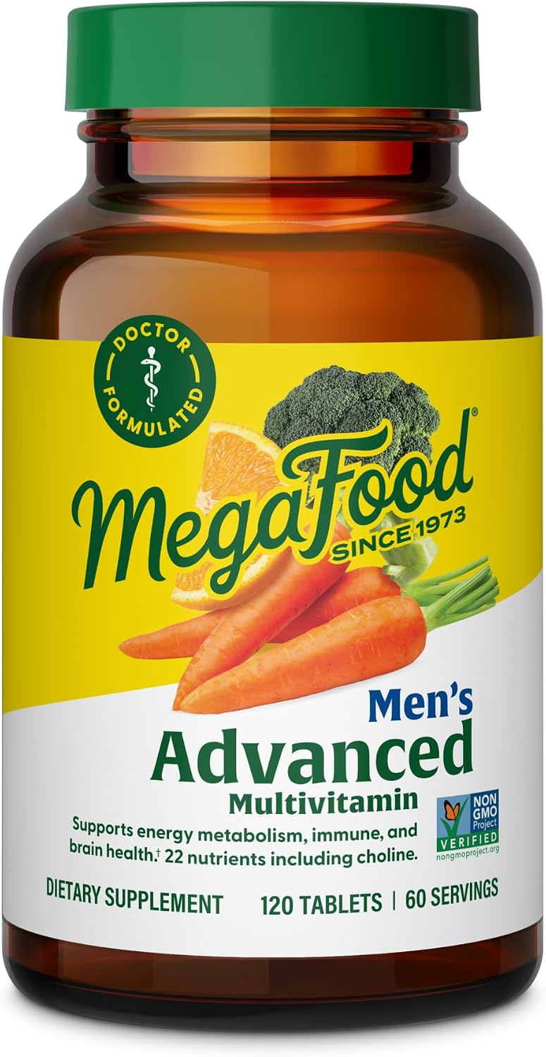 MegaFood Advanced Multivitamin for Men - 120 Tablets (60 Doses)