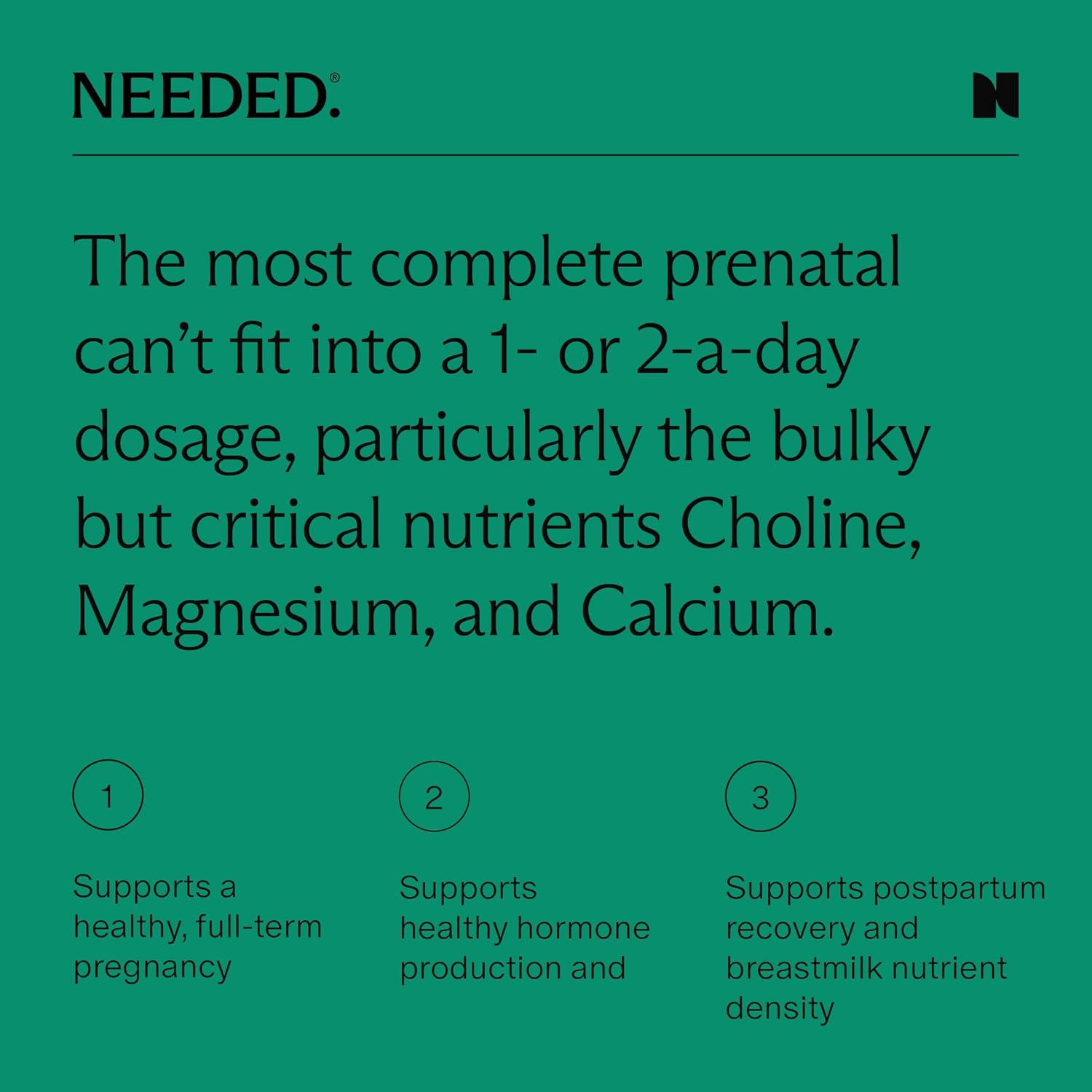 Needed. Multivitamínico para Mujeres con 23 Vitaminas y Minerales - Sabor Cítrico