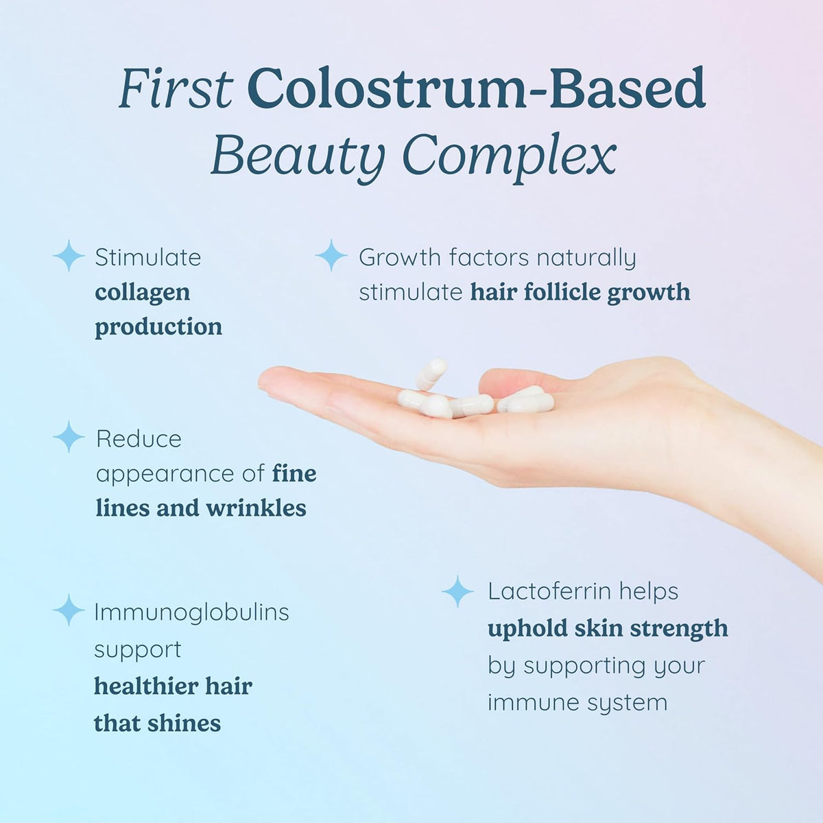 WonderCow Biotina para Cabello, Piel y Uñas – Ácido hialurónico: Contribuye a la hidratación de la piel. – Image 3