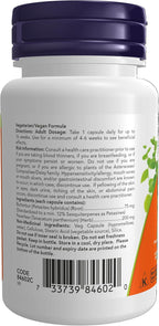 Now Foods Extracto de Petasita 75 mg, 60 Cápsulas Veganas