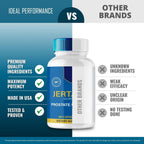 IDEAL PERFORMANCE Jertaris Cápsulas, Suplemento para la Salud de la Próstata - Fórmula Extra Fuerte, Todo Natural (Paquete de 3)