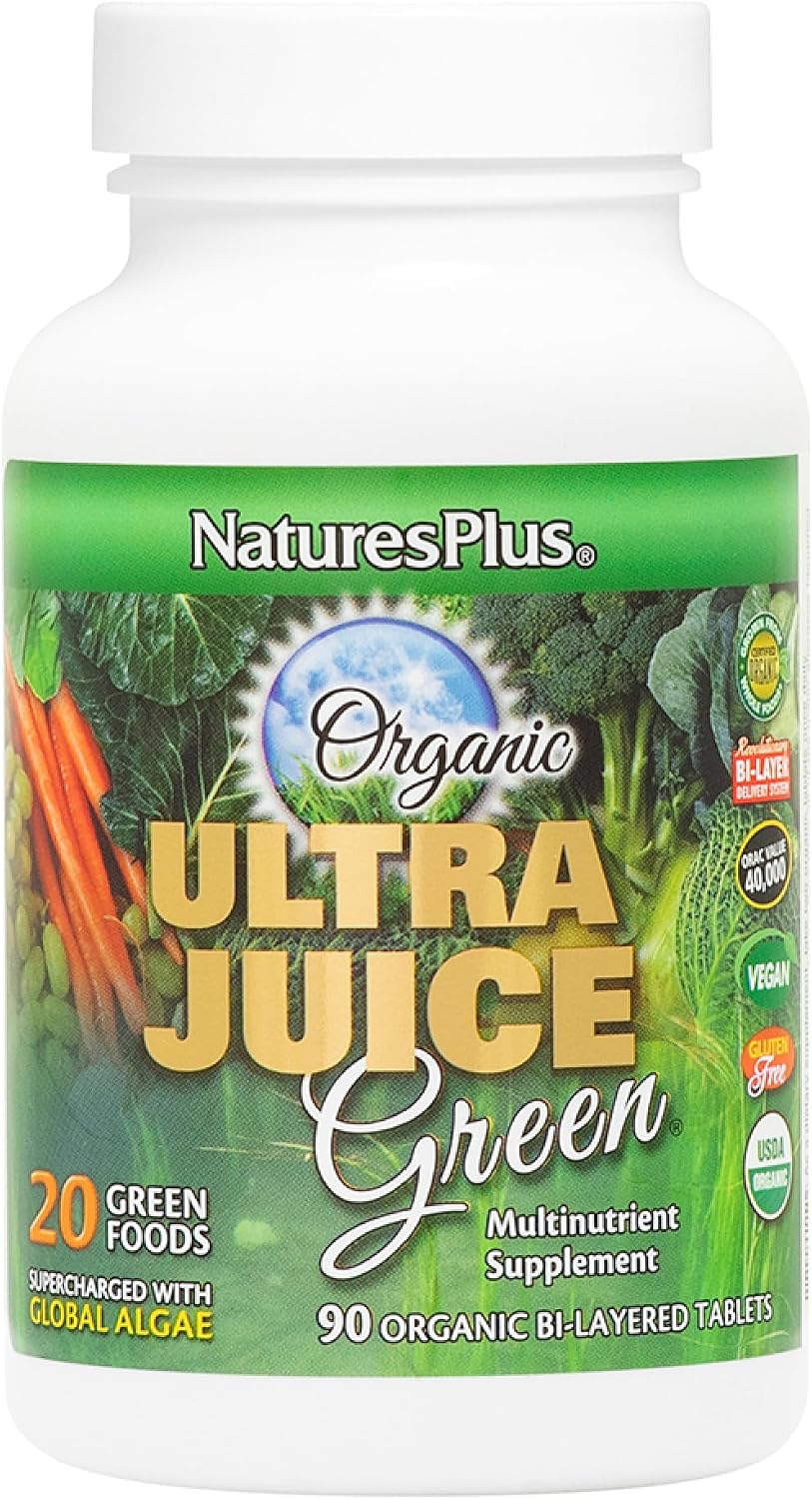 NaturesPlus Ultra Juice Green - 90 Comprimidos Bicapa (Pack de 2)