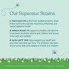 True Grace True Littles - Probiótico + Vitamina D3 para Niños - 30 Stick Packs