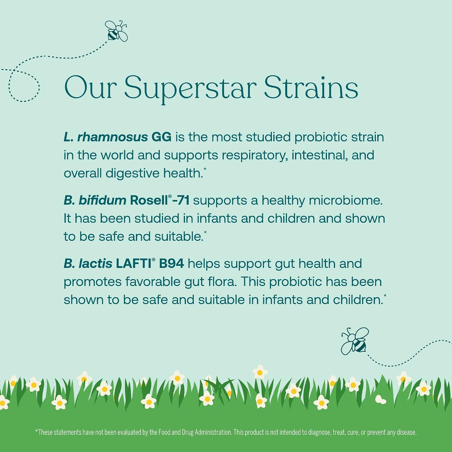 True Grace True Littles - Probiótico + Vitamina D3 para Niños - 30 Stick Packs