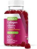 Viteey Gomitas de Colágeno con Biotina - 60 Unidades