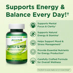 Energy & Mood Supplement – Boost Energy & Reduce Fatigue, Support Relaxation – 150 Capsules – Non-GMO, 3rd Party Tested – Innervis Nutrition
