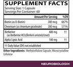 Neurobiologix Berberine Complex - 60 Cápsulas Vegetarianas