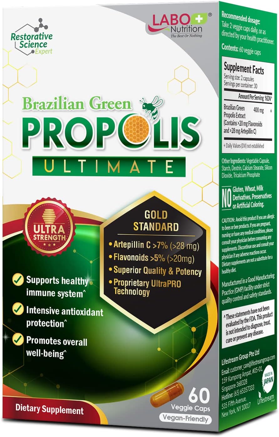 LABO Nutrition Brazilian Green Propolis Ultimate - 60 Cápsulas Vegetales