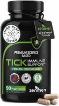 Zenmen Tick Immune Support - Fórmula Mejorada - 90 Cápsulas Veganas