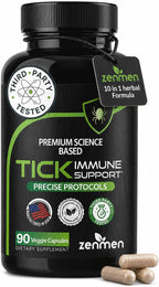 Zenmen Tick Immune Support - Fórmula Mejorada - 90 Cápsulas Veganas