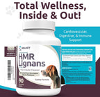 K9 Select HMR Lignans para Perros - 90 Comprimidos, 20mg - Extracto de Abeto Noruego - Sabor Mantequilla de Maní