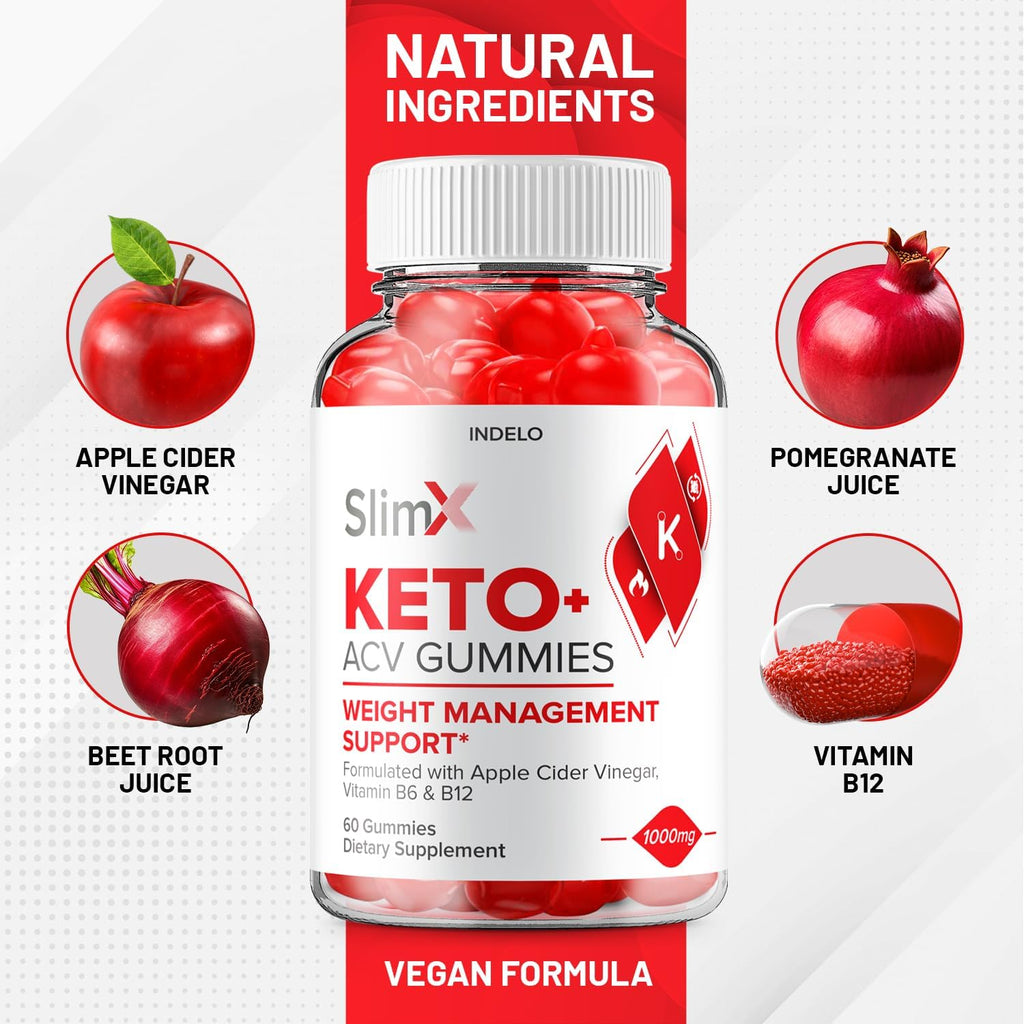 SlimX Keto ACV Gummies - 60 Gominolas