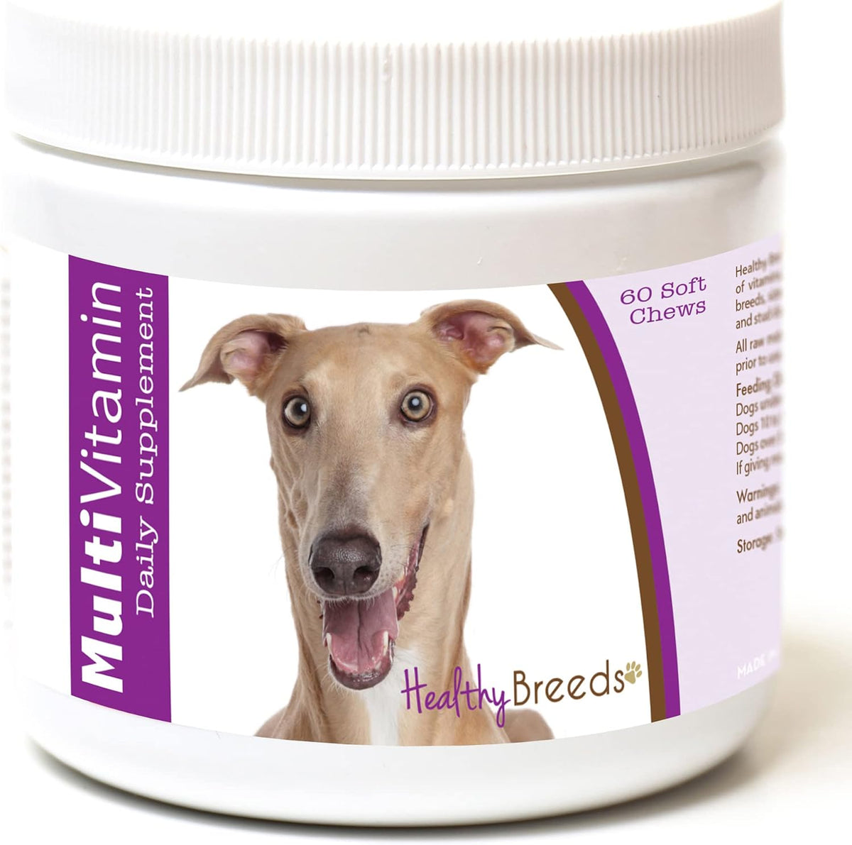 Healthy Breeds Italian Greyhound Multi-Vitamin Soft Chews 60 Count – Image 1