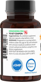 MONOHERB NADH 5 mg 90 Cápsulas Vegetarianas - Suplemento de Nicotinamida Adenina Dinucleótido Reducido