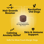 Doc Itchy Rejuvenating Hair-Grower Chews para Perros - 90 Unidades