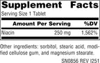 Source Naturals Niacina 250 mg, Vitamina B3 Vegana, 250 Comprimidos