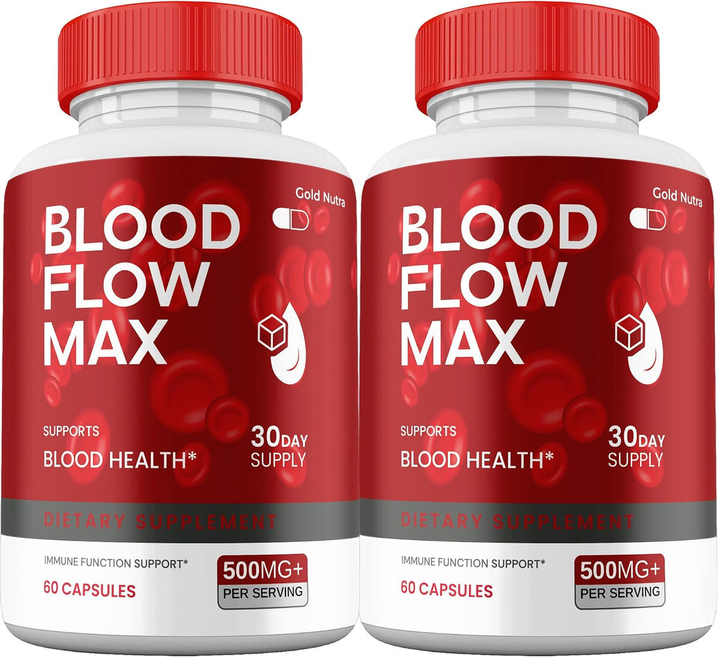 (2 Pack) Blood Flow Max, Suplemento de Máxima Potencia