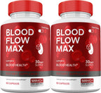 (2 Pack) Blood Flow Max, Suplemento de Máxima Potencia