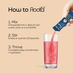 Root'd Multivitamínico en Polvo para Hombres con 3x Electrolitos - 24 Vitaminas y Minerales, 9 Superalimentos Orgánicos, Probióticos y Enzimas, Sin Azúcar | 24 Sobres
