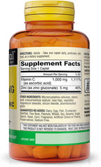 MASON NATURAL Vitamina C 1000 mg con Rosa Mosqueta y Zinc - 100 Caplets