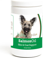 Healthy Breeds Aceite de Salmón en Masticables Blandos para Perros, 90 unidades