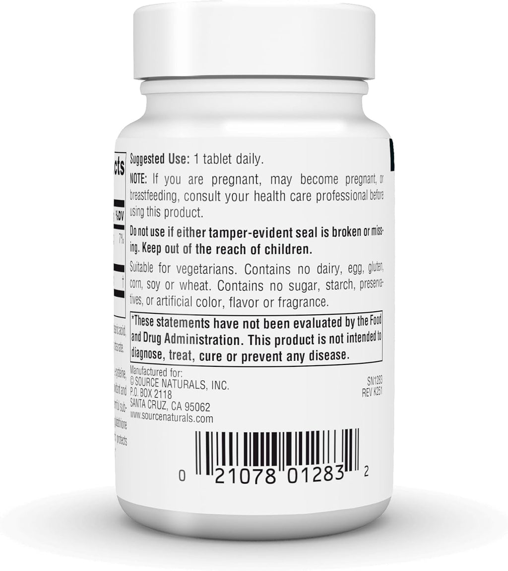 Source Naturals Glutatión Reducido 250 mg - 60 Comprimidos