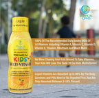 Multivitamínico Líquido Premium para Niños - 14 Vitaminas, Sin Azúcar, Sabor Natural - 473 ml