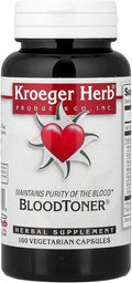 Kroeger Herb Co BloodToner®, 100 Cápsulas Vegetarianas