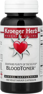 Kroeger Herb Co BloodToner®, 100 Cápsulas Vegetarianas