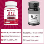 Nextdia Vitamina B12 10.000 mcg Metilcobalamina Sublingual - 180 Comprimidos Sabor Fresa