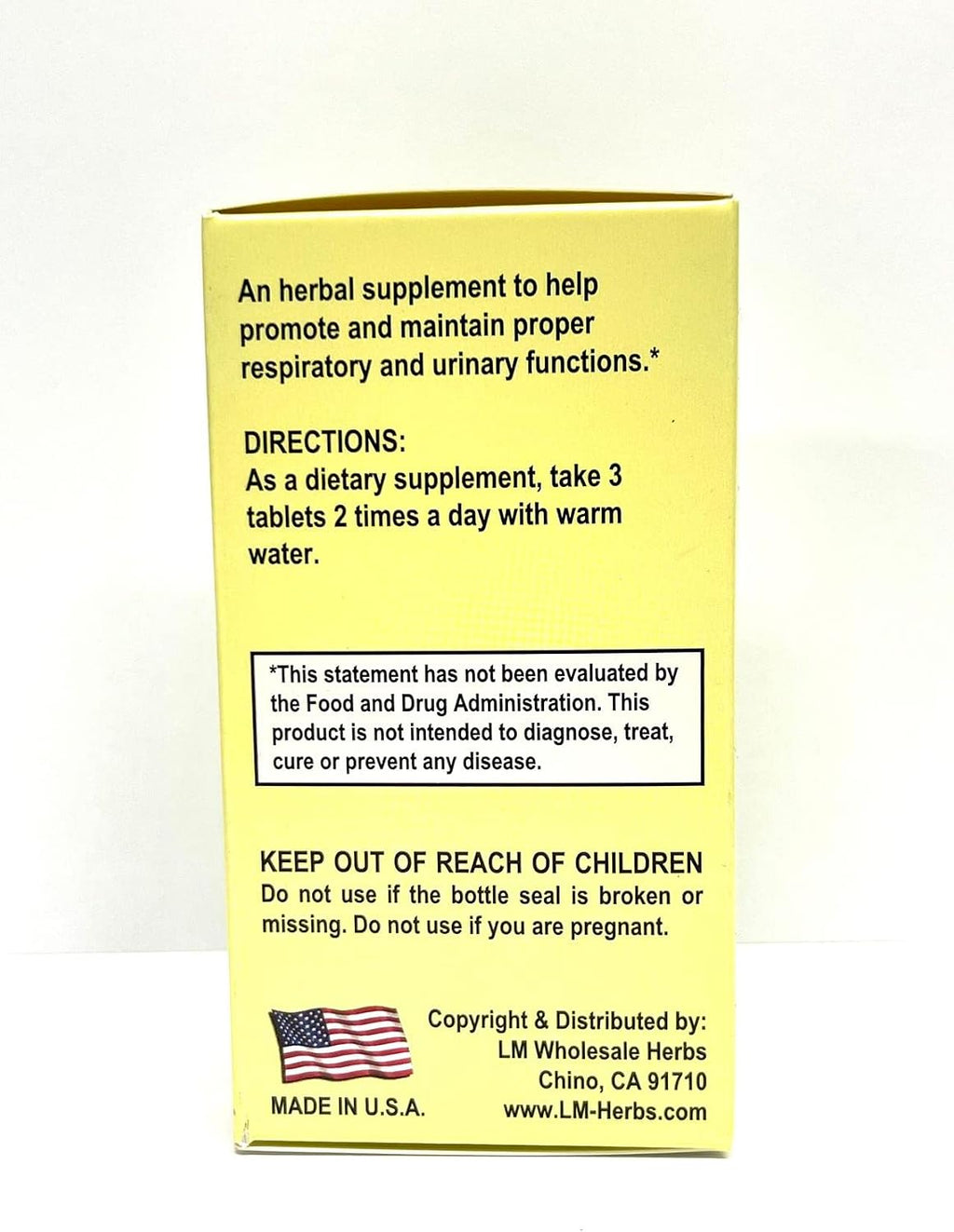 Lao Wei Andrographis Blend - Complemento Herbal de Andrographis 500mg, 60 Comprimidos