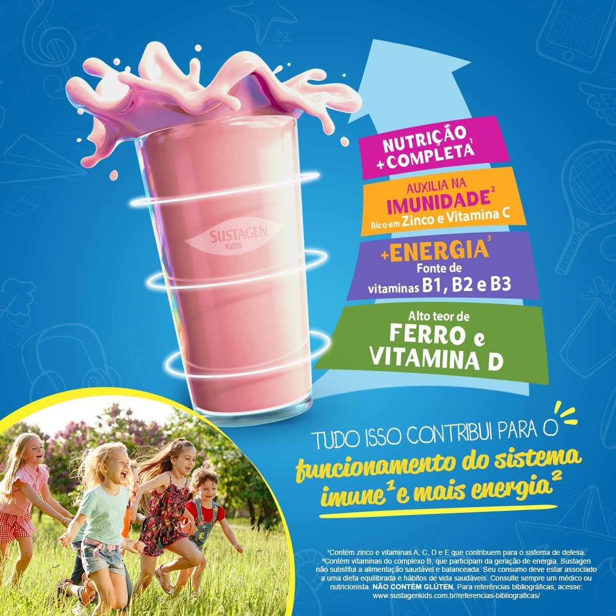 Sustagen Kids Suplemento Alimenticio Sabor Fresa 380g
