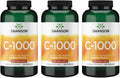 Swanson Vitamina C con Rosa Mosqueta, 1000 mg, 250 cápsulas, Pack de 3