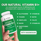 Dr. Berg Complejo de Vitaminas B1, B6, B12 con Allithiamine - 60 Cápsulas