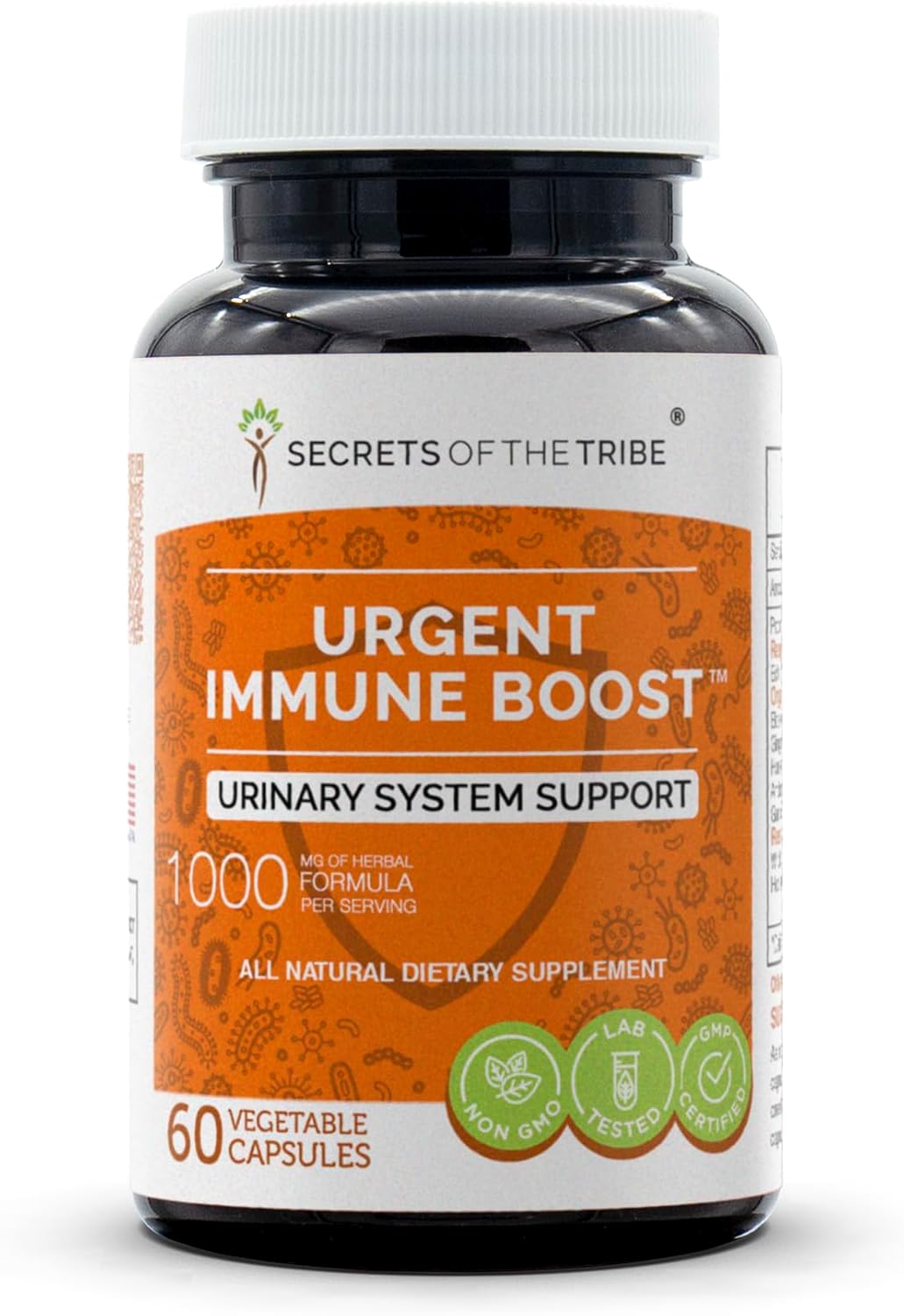 Secrets of the Tribe – Urgent Immune Boost, Fórmula de refuerzo inmunitario, Complemento herbolario (60 cápsulas)