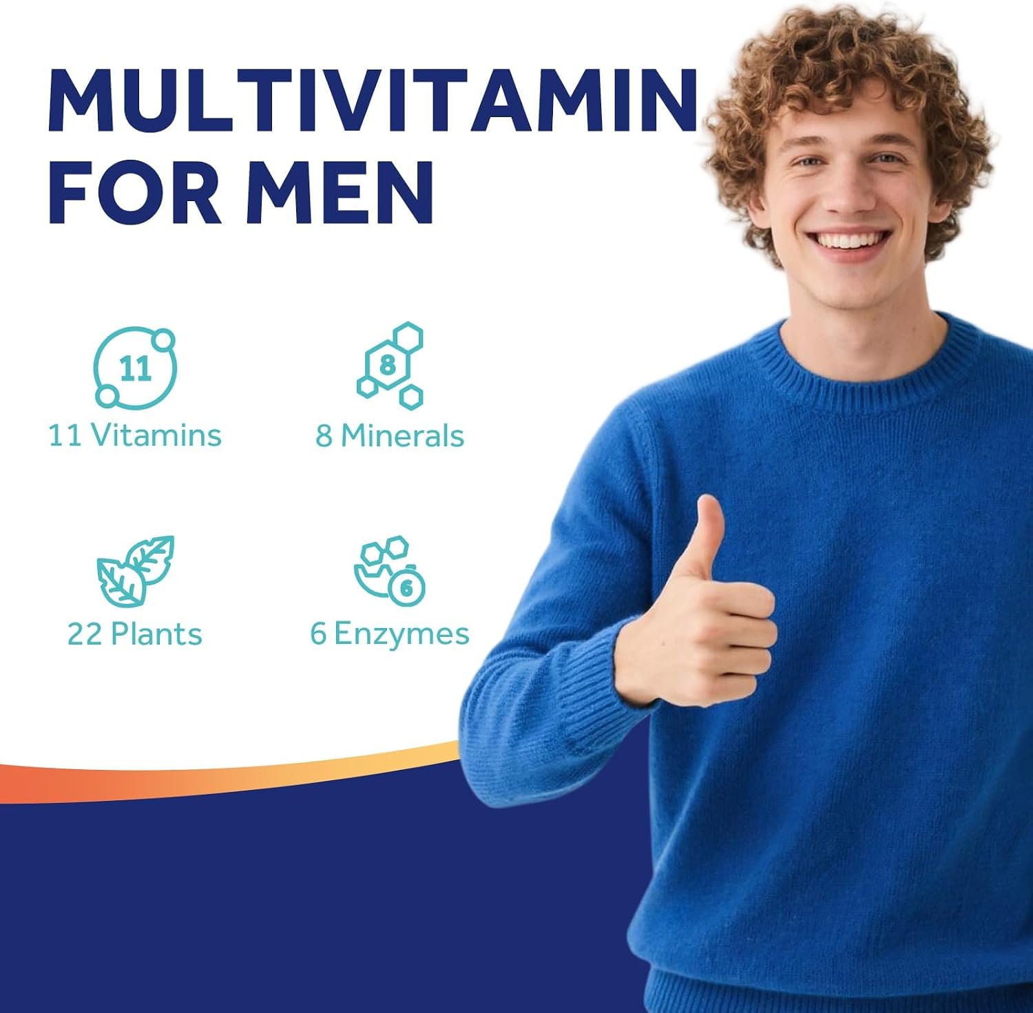Doctor's Recipes Multivitamínico para Hombres, Complejo Diario Completo con Licopeno, Saw Palmetto, Vitaminas A, B6, B12, C, D, E, Zinc y Más, Salud del Corazón, Energía, Próstata e Inmunidad, 90 Comprimidos