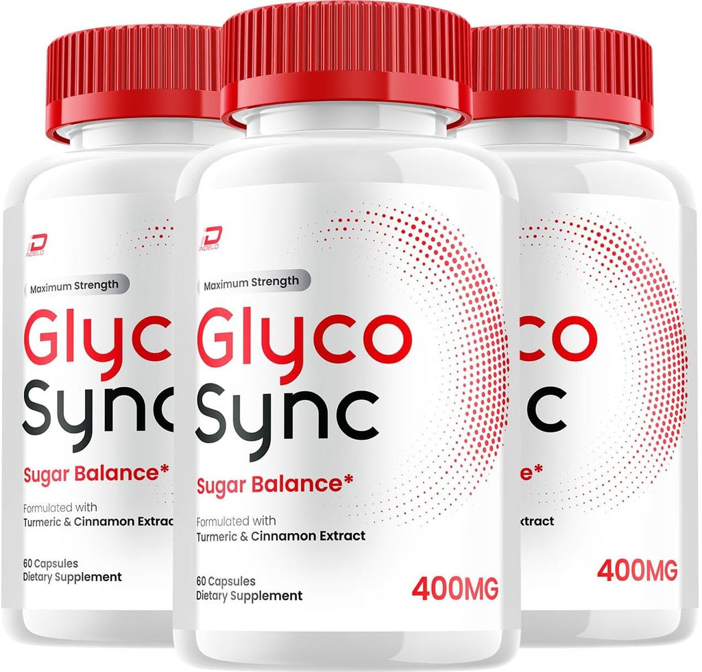 Glyco Sync Cápsulas – GlycoSync Sugar Optimizer Advanced Supplement, Fórmula Natural (3 Pack - 180 Cápsulas)