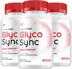 Glyco Sync Cápsulas – GlycoSync Sugar Optimizer Advanced Supplement, Fórmula Natural (3 Pack - 180 Cápsulas)