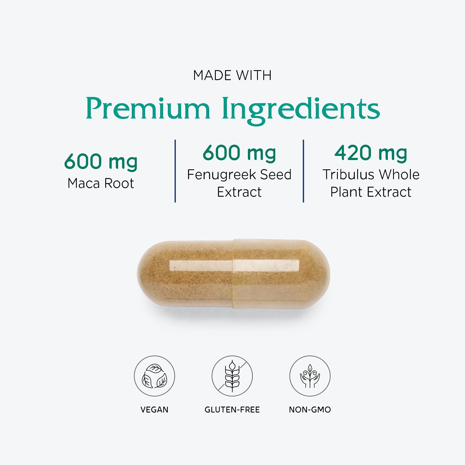 Vitanica FemVitality - Suplemento para la libido femenina, 60 cápsulas veganas