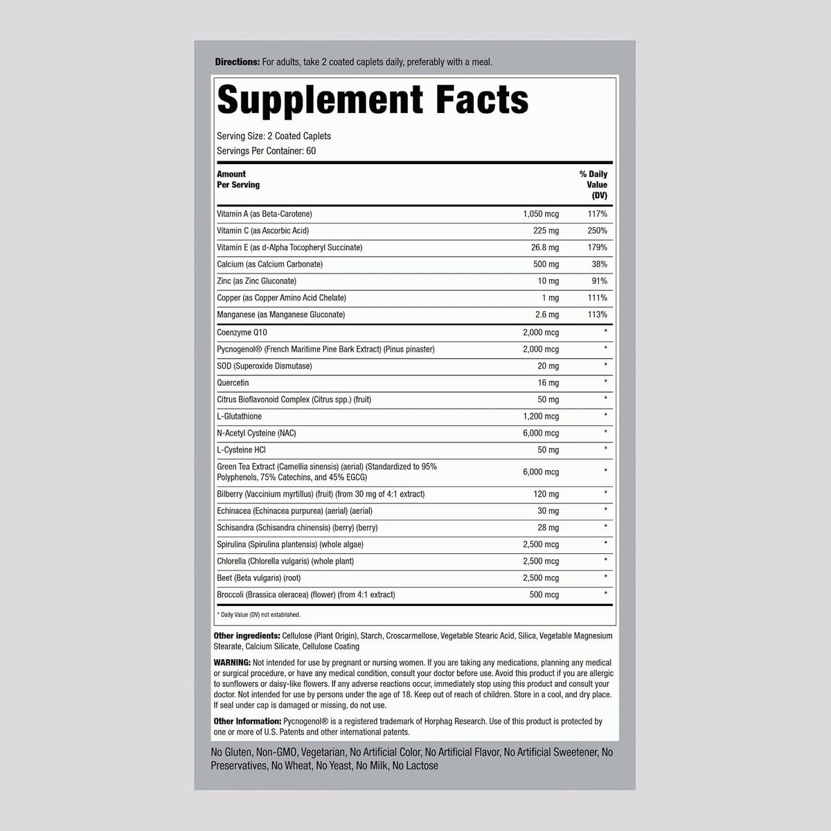 Piping Rock Suplemento Antioxidante Avanzado – Vitamina E: contribuye a la protección de las células frente al – Image 2