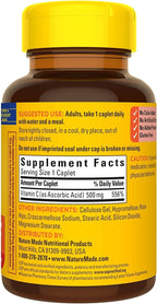 Nature Made Vitamina C 500 mg Comprimidos con Escaramujo, 130 Comprimidos (Paquete de 3)