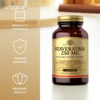 Solgar Resveratrol 250mg 60 Cápsulas Blandas