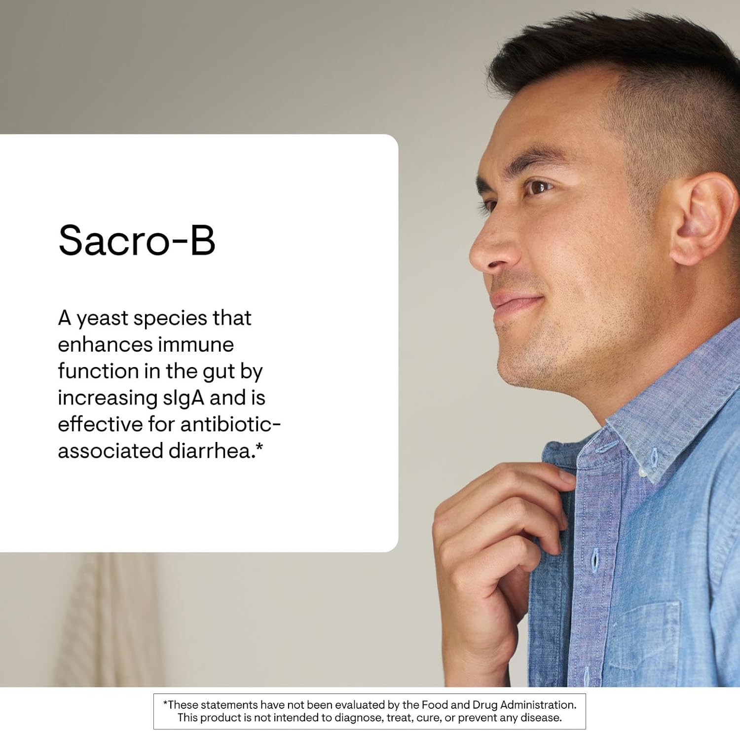 THORNE Sacro-B - Probiótico con Saccharomyces boulardii - 60 Cápsulas