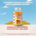 Vitamatic Vitamina D3 10000 IU Gomitas Sin Azúcar - 120 Unidades