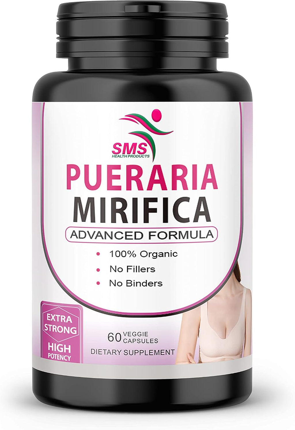 Pueraria Mirifica (Kwao Krua Kao) - Extracto Concentrado 10:1 - Suplemento de Raíz Pura - 60 Cápsulas Veganas