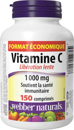 Webber Naturals Vitamina C Liberación Prolongada 1000 mg, 150 comprimidos