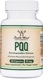 PQQ 20 mg - 60 Cápsulas - Complemento Alimenticio para la Energía y el Sueño