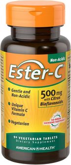 American Health Ester C 500 con Bioflavonoides Cítricos - 90 Comprimidos Vegetarianos