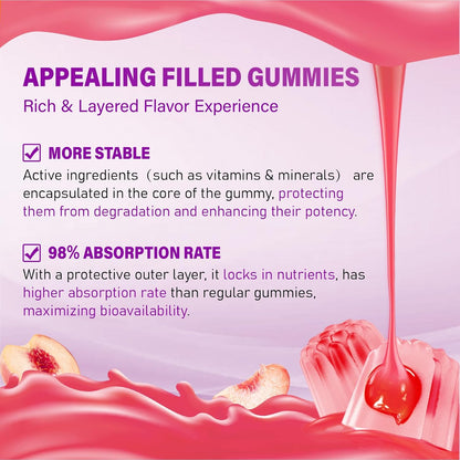 Veyttisy Multivitamínico Metilado Gummy para – Complejo B metilado: Las vitaminas B1, B2, B3, B5, B6, B9 (folato – Image 9