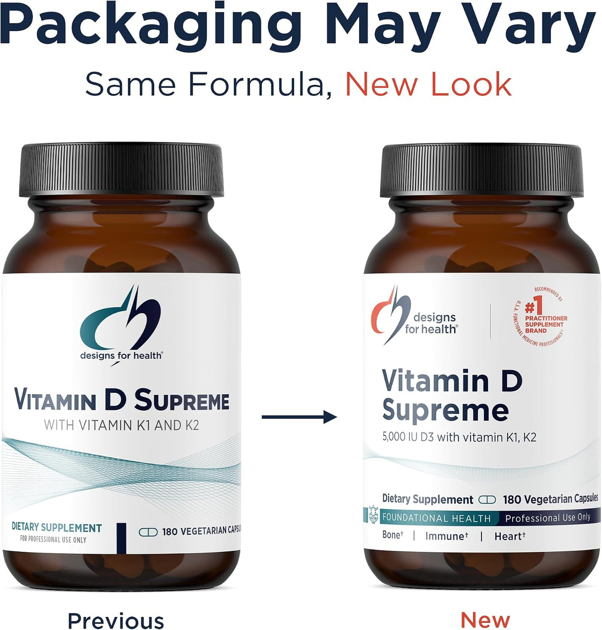 Designs for Health Vitamin D Supreme – D3 5000 UI + Vitamina K 2000 mcg (K1 y K2 MK-4) + GG – 180 Cápsulas – Image 5